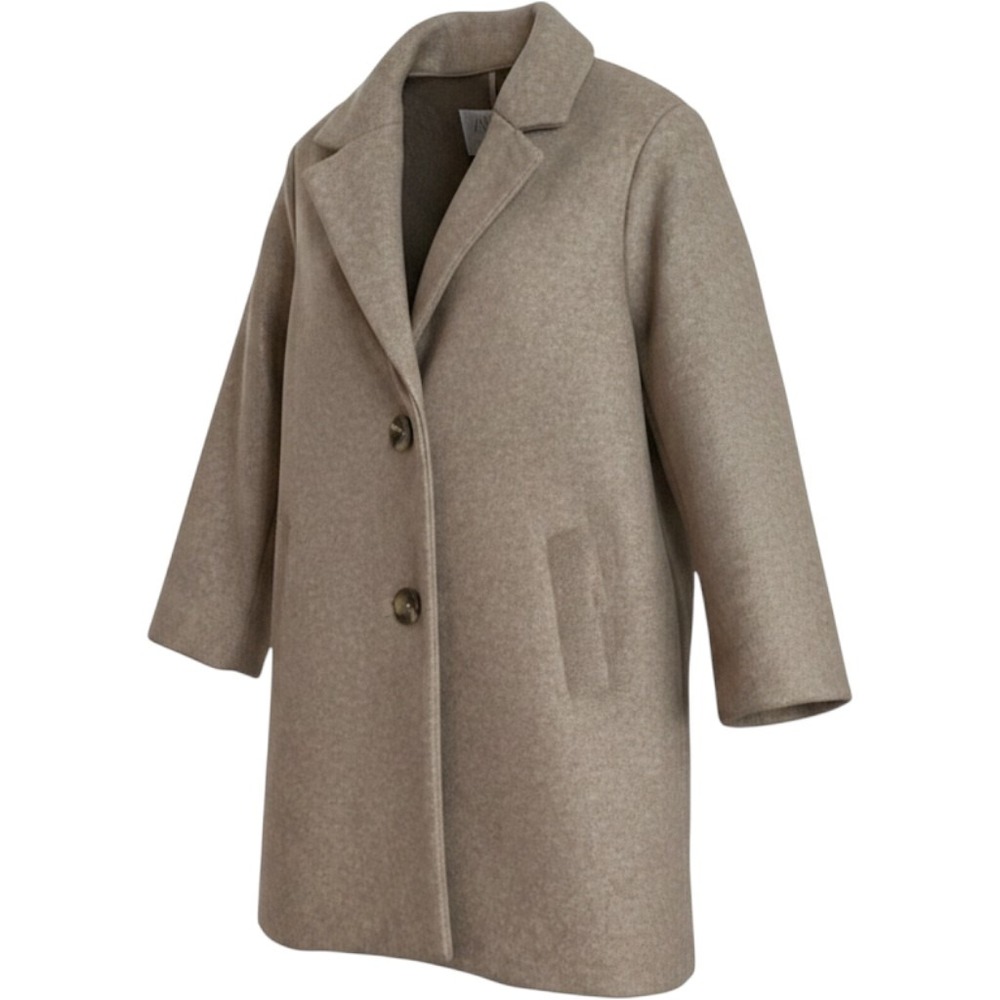 Zara Kids Tan Wool Blend Pea Coat Overcoat Beige Size 7 CM 122 Jacket